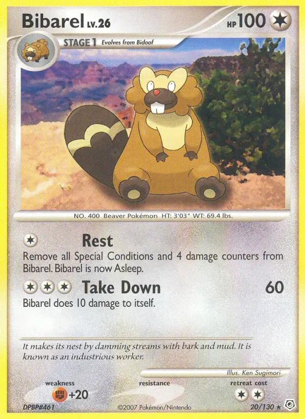 Castorno — Diamant & Perle 20 French Pokémon card