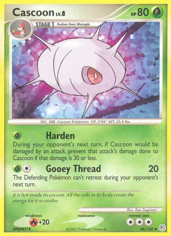 Cascoon — Diamond & Pearl 44 Pokémon card