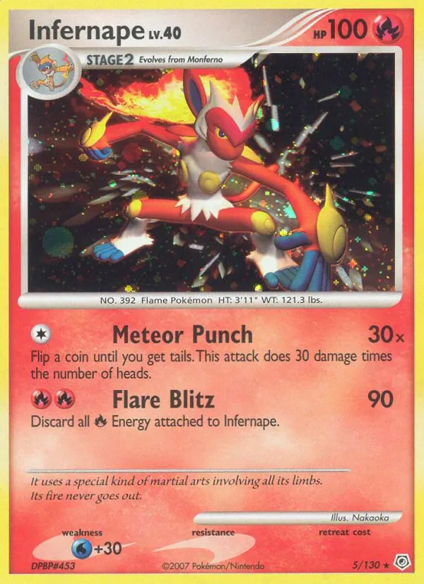 Panferno — Diamant & Perl 5 German Pokémon card