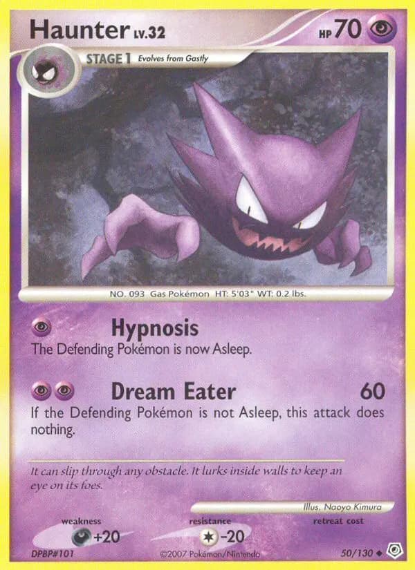 Haunter — Diamond & Pearl 50 Pokémon card