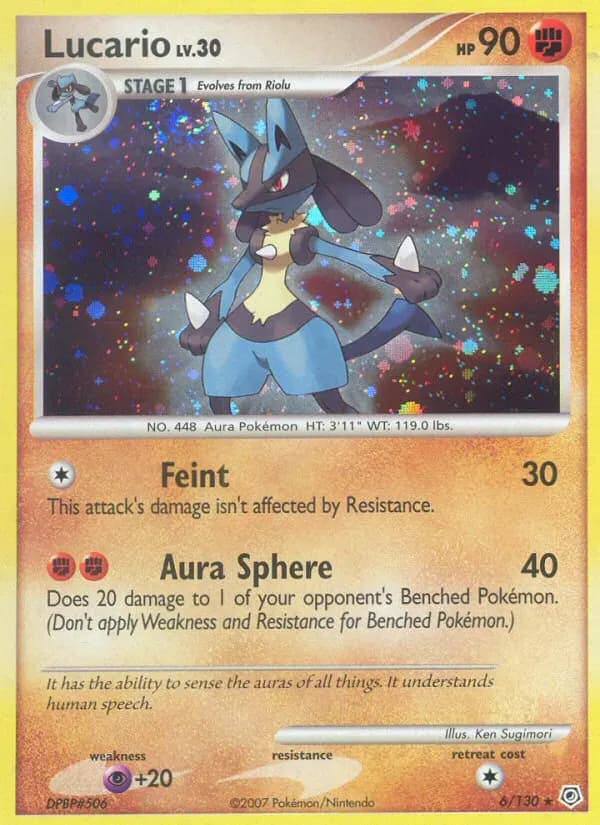 Lucario — Diamond & Pearl 6 Pokémon card