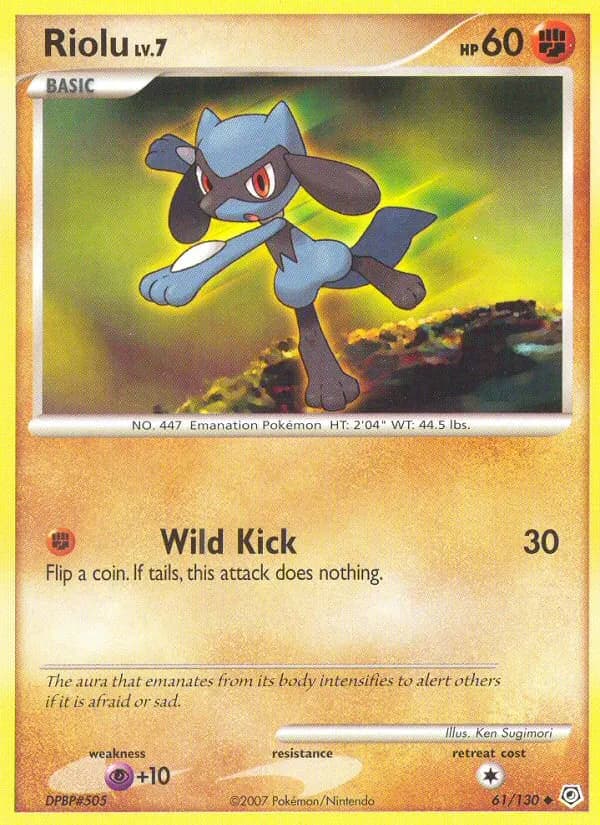 Riolu — Diamond & Pearl 61 Pokémon card