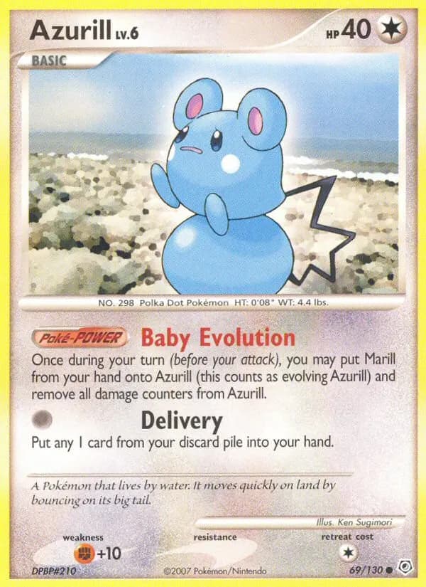 Azurill — Diamond & Pearl 69 Pokémon card