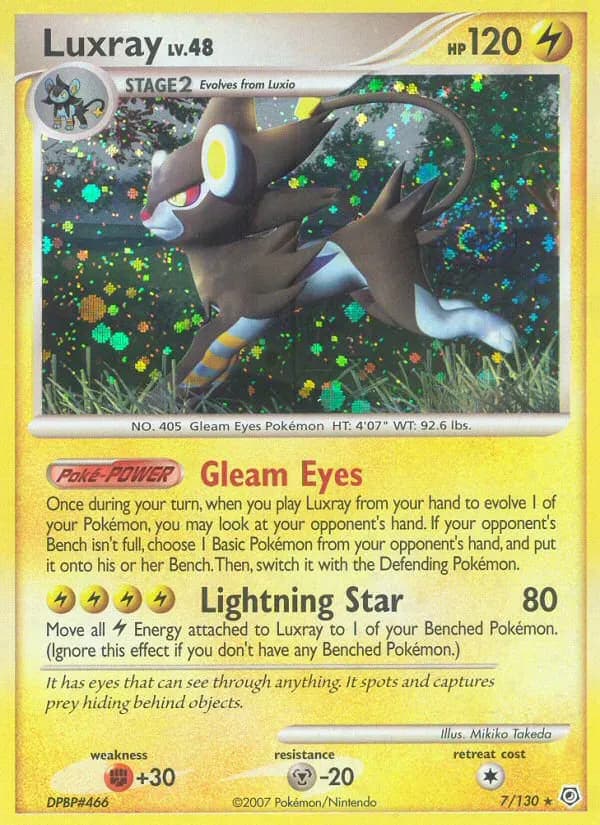Luxray — Diamond & Pearl 7 Pokémon card