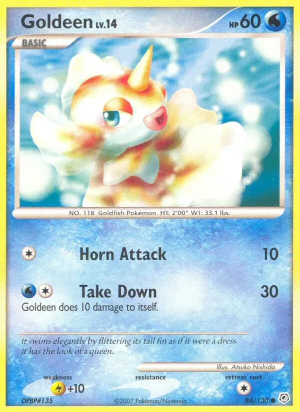 Goldeen — Diamond & Pearl 84 Pokémon card