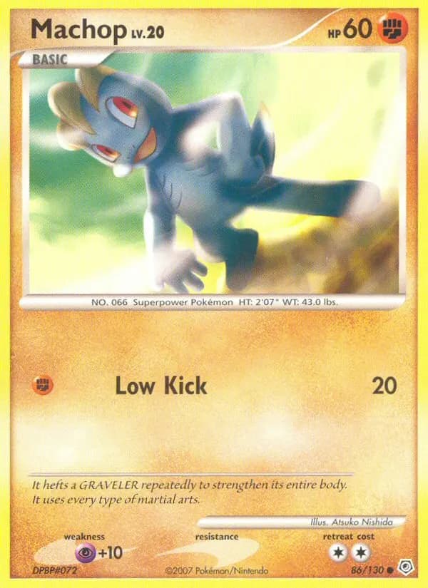 Machollo — Diamant & Perl 86 German Pokémon card