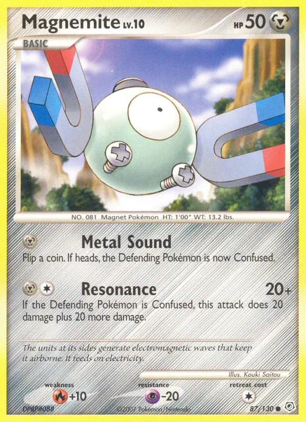 Magnemite — Diamond & Pearl 87 Pokémon card