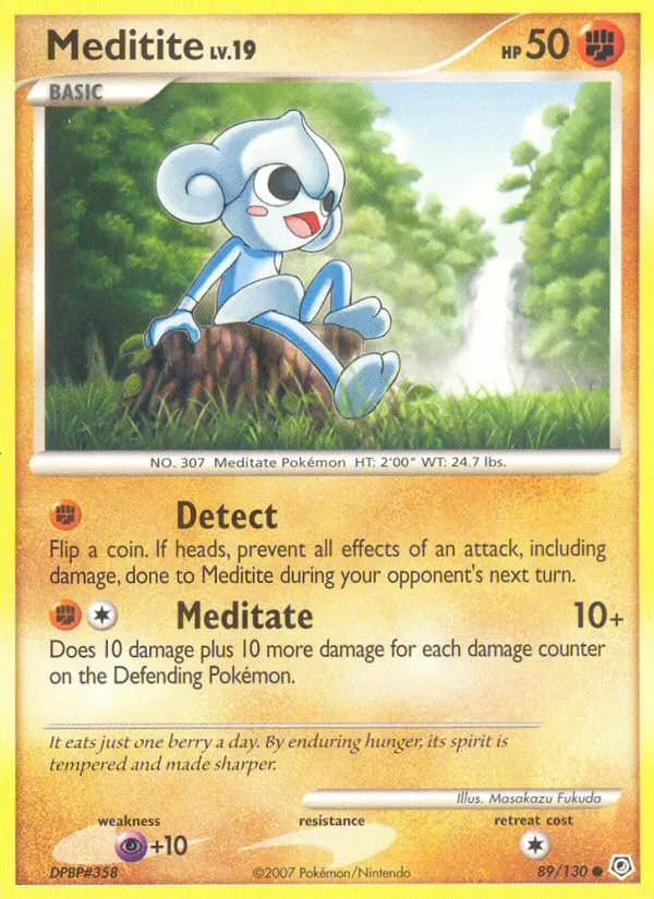Meditite — Diamond & Pearl 89 Pokémon card