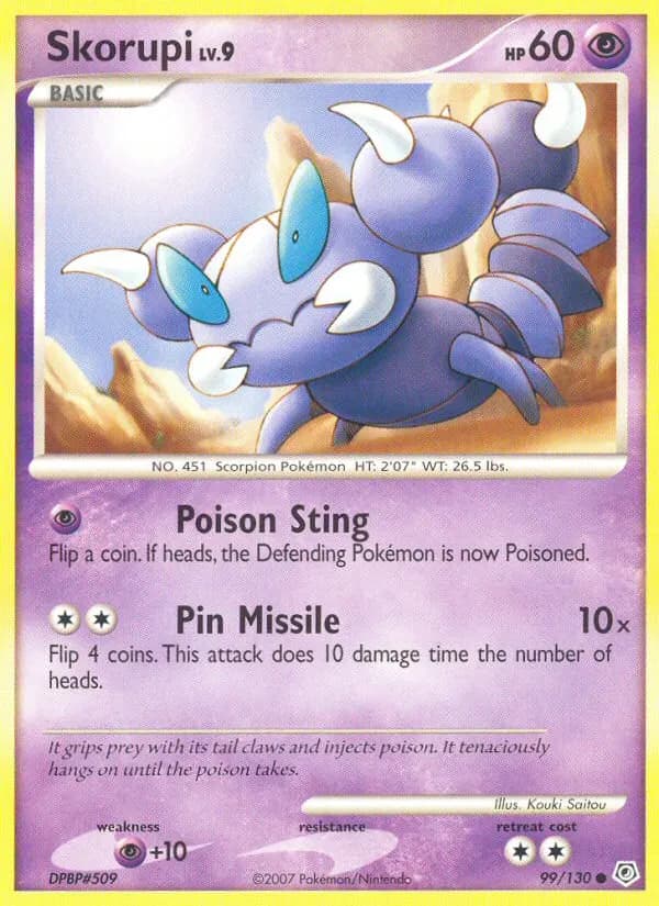 Pionskora — Diamant & Perl 99 German Pokémon card