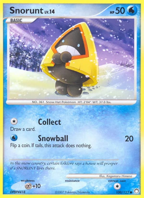 Snorunt — Mysterious Treasures 100 Pokémon card