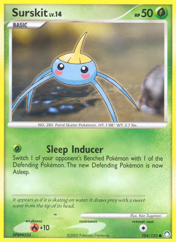 Surskit — Mysterious Treasures 104 Pokémon card