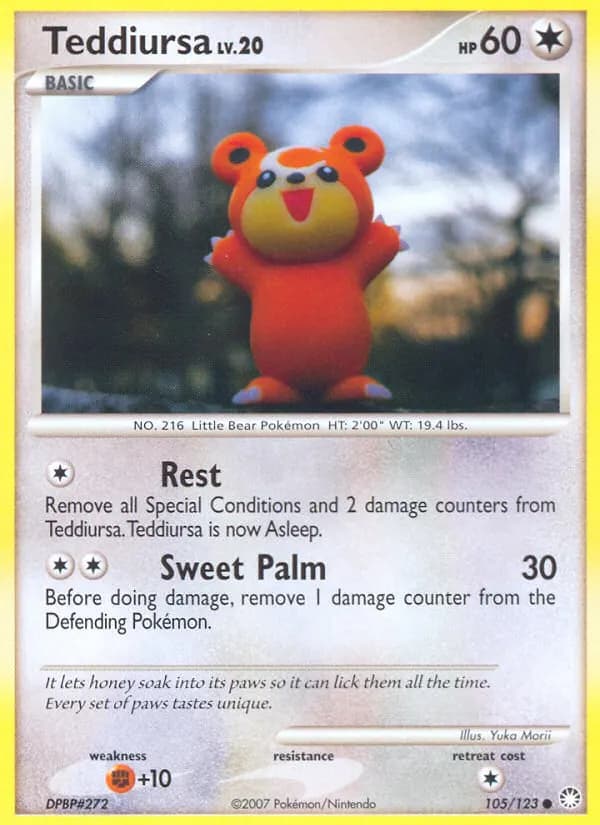 Teddiursa — Mysterious Treasures 105 Pokémon card