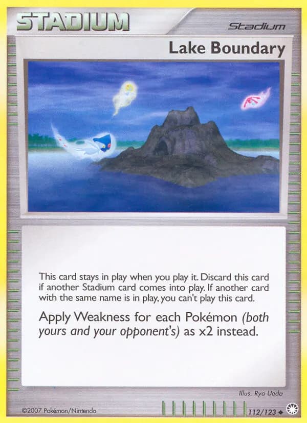 Lake Boundary — Mysterious Treasures 112 Pokémon card