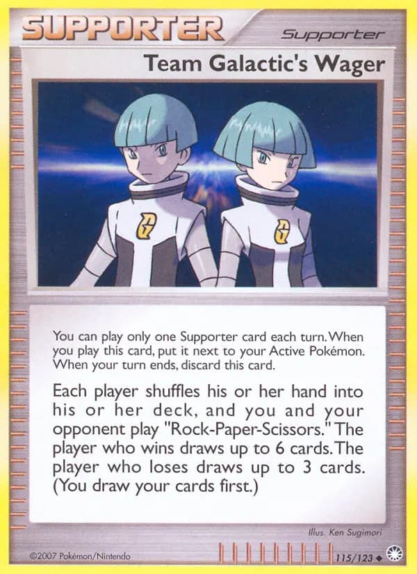 Team Galactic's Wager — Mysterious Treasures 115 Pokémon card