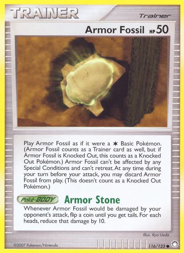 Armor Fossil — Mysterious Treasures 116 Pokémon card