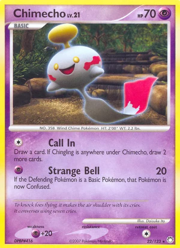 Chimecho — Mysterious Treasures 22 Pokémon card