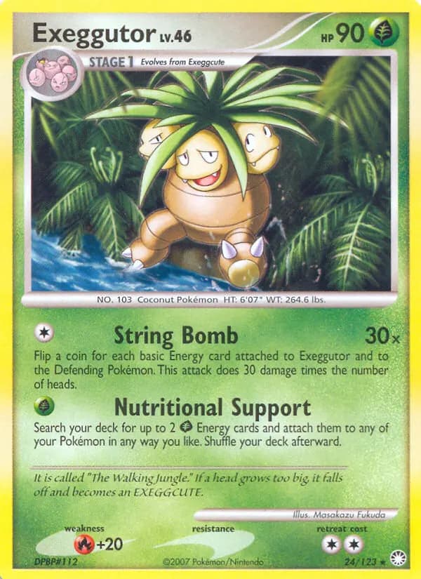 Exeggutor — Mysterious Treasures 24 Pokémon card