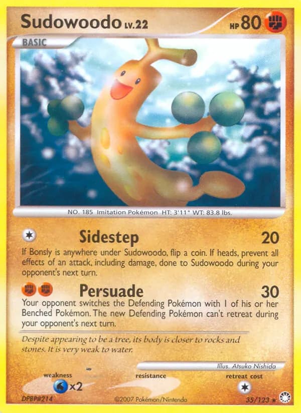 Sudowoodo — Mysterious Treasures 35 Pokémon card