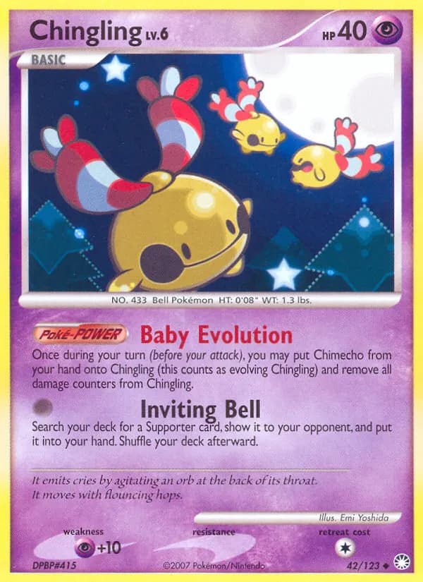 Chingling — Mysterious Treasures 42 Pokémon card