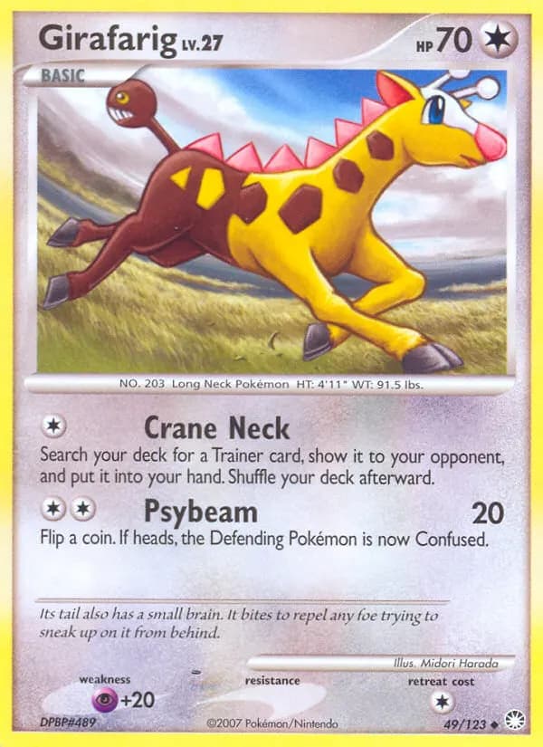 Girafarig — Mysterious Treasures 49 Pokémon card