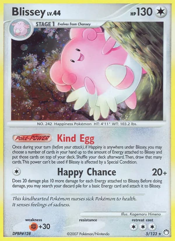 Blissey — Mysterious Treasures 5 Pokémon card