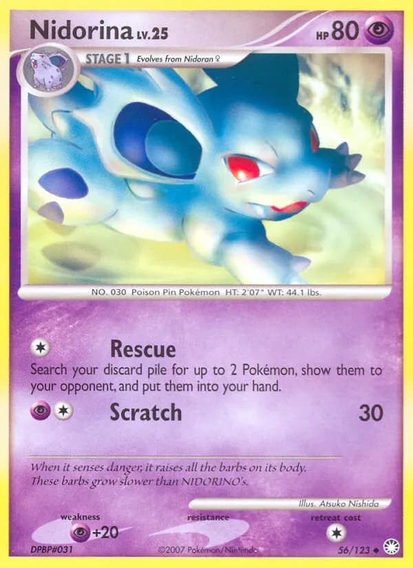 Nidorina — Mysterious Treasures 56 Pokémon card