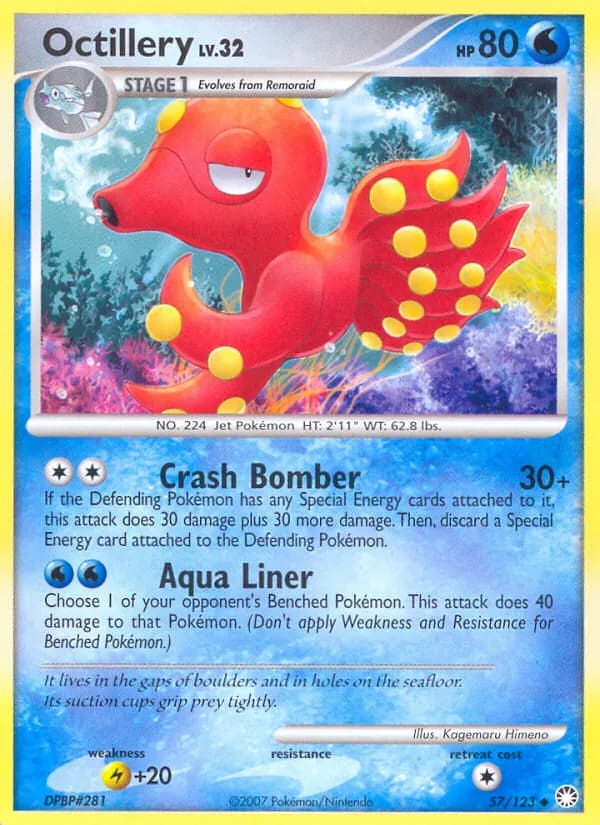 Octillery — Mysterious Treasures 57 Pokémon card