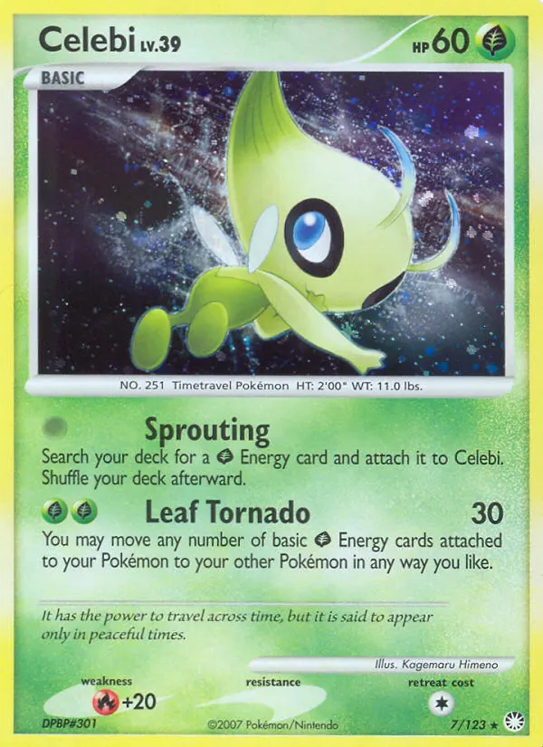 Celebi — Geheimnisvolle Schätze 7 German Pokémon card