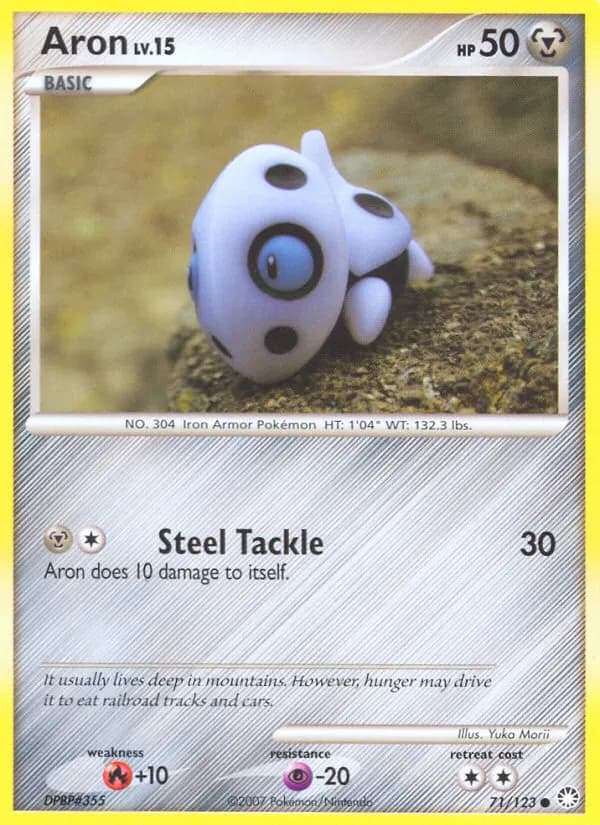 Aron — Mysterious Treasures 71 Pokémon card
