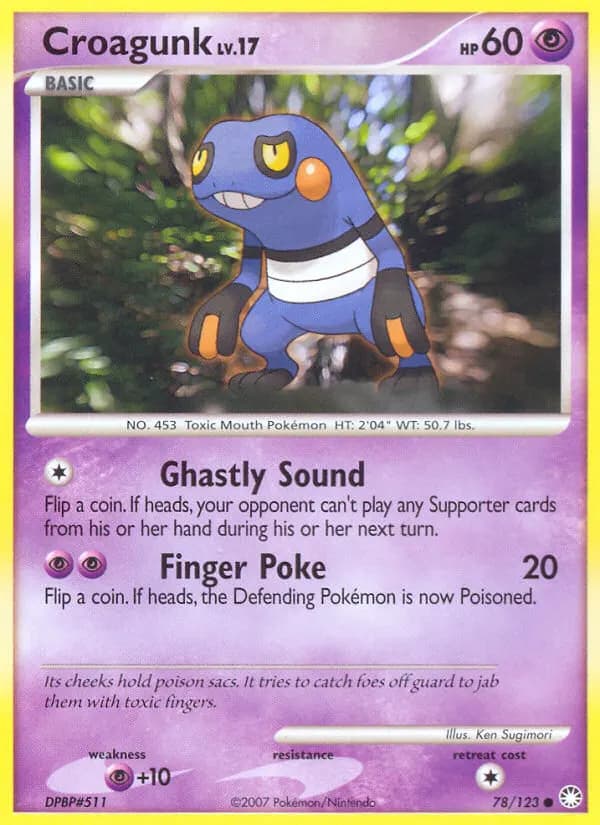 Croagunk — Mysterious Treasures 78 Pokémon card