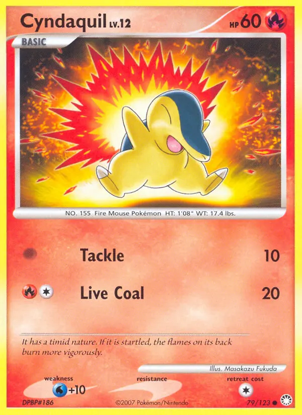 Cyndaquil — Mysterious Treasures 79 Pokémon card