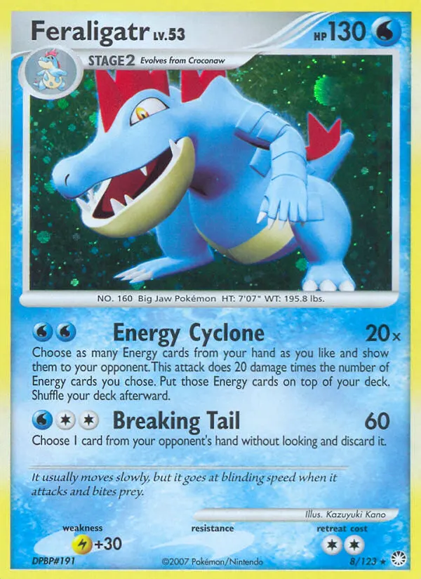 Feraligatr — Mysterious Treasures 8 Pokémon card