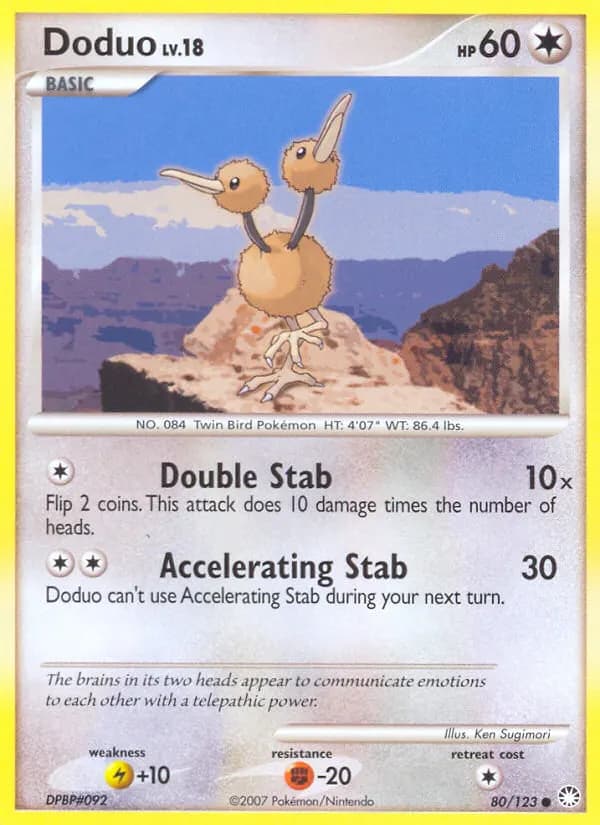 Doduo — Mysterious Treasures 80 Pokémon card