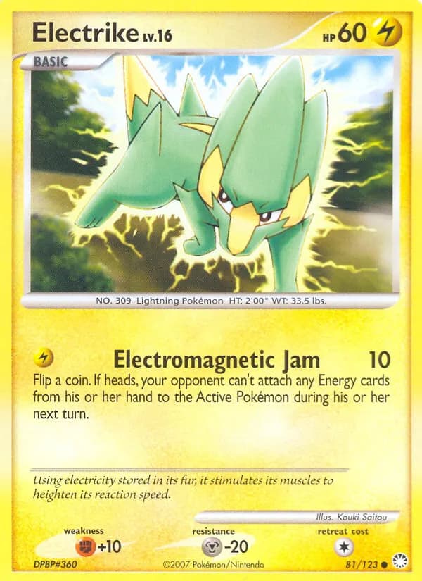 Electrike — Mysterious Treasures 81 Pokémon card