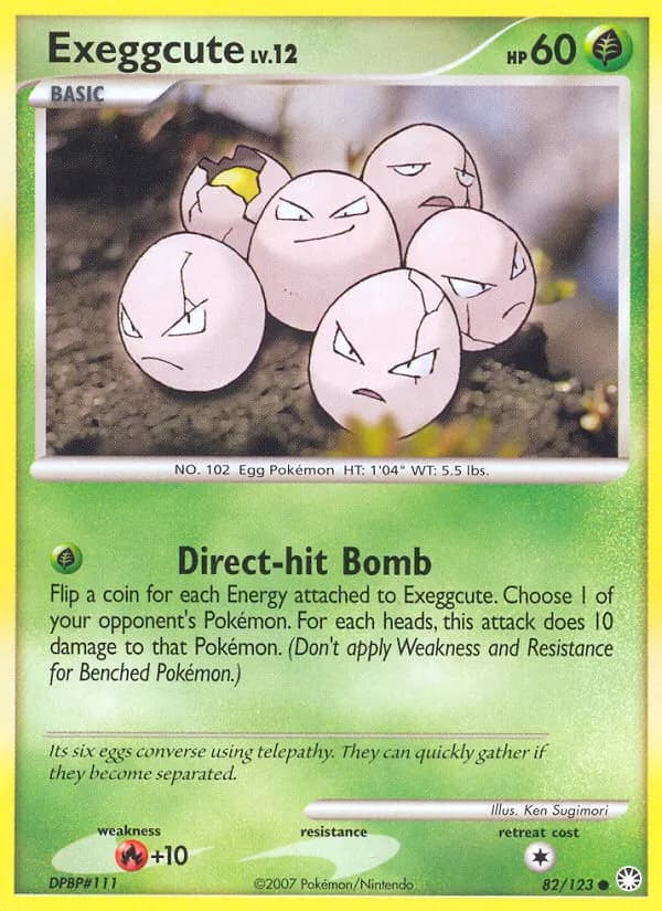 Exeggcute — Mysterious Treasures 82 Pokémon card