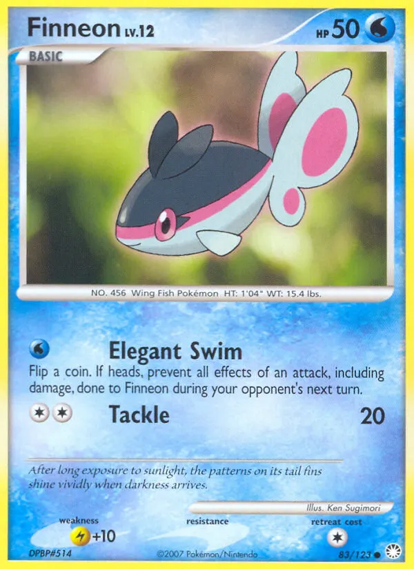 Finneon — Mysterious Treasures 83 Pokémon card