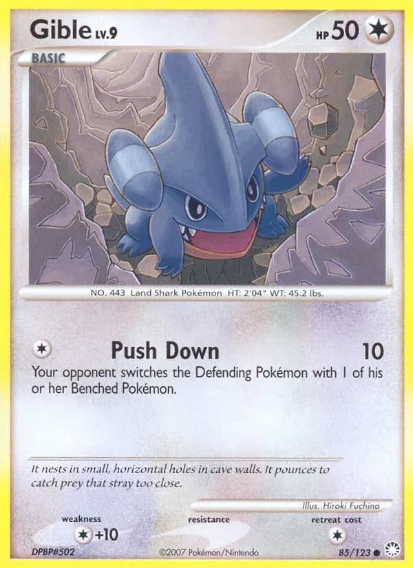 Gible — Mysterious Treasures 85 Pokémon card