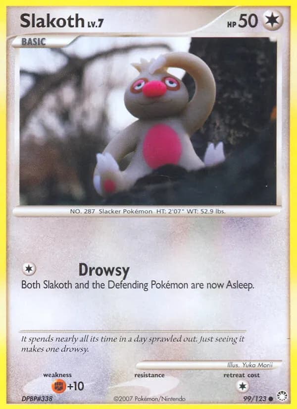 Slakoth — Mysterious Treasures 99 Pokémon card
