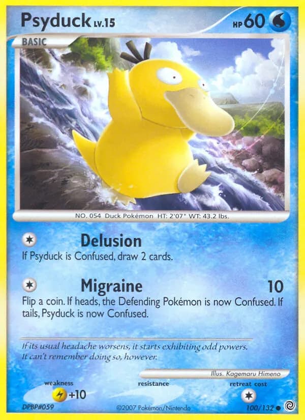 Psyduck — Secret Wonders 100 Pokémon card