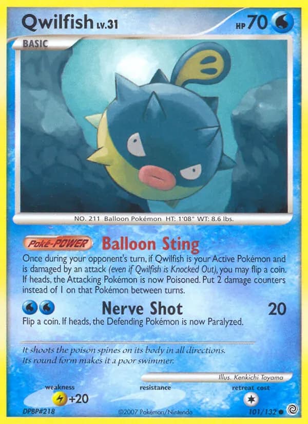 Qwilfish — Secret Wonders 101 Pokémon card