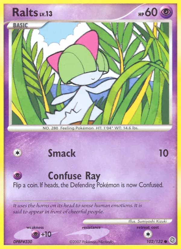 Ralts — Secret Wonders 102 Pokémon card
