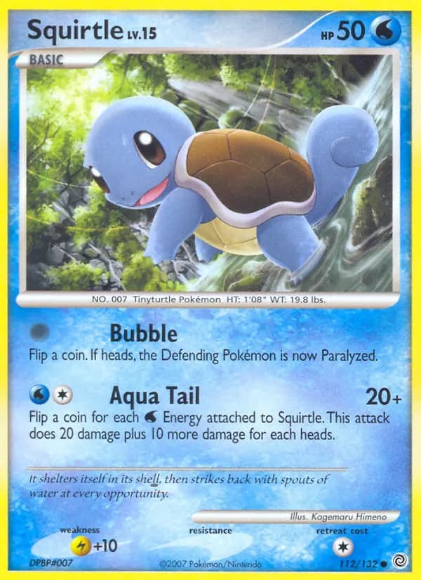 Squirtle — Secret Wonders 112 Pokémon card