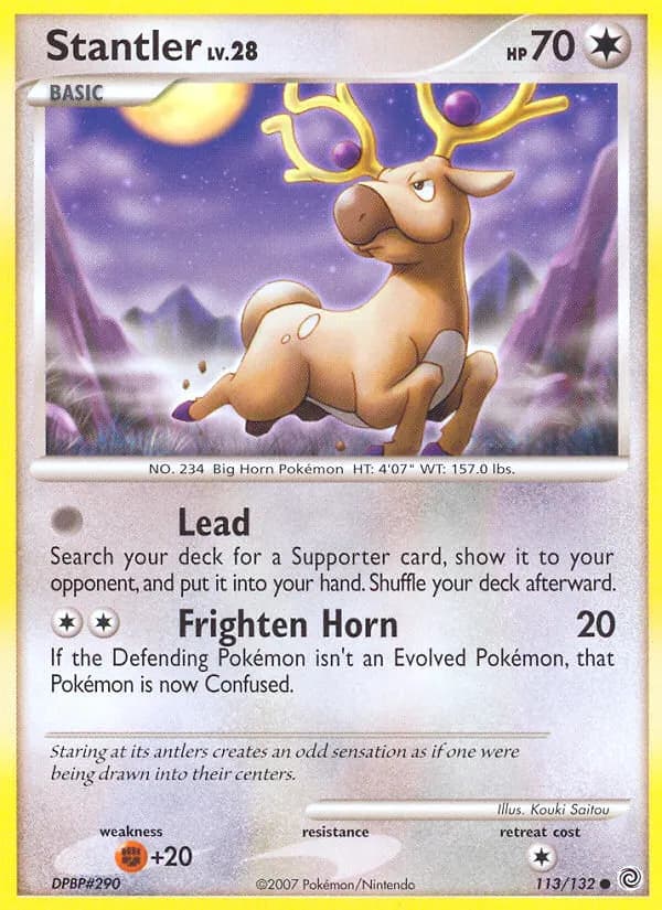 Stantler — Secret Wonders 113 Pokémon card