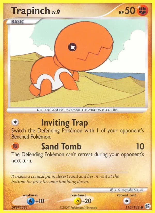 Trapinch — Secret Wonders 115 Pokémon card