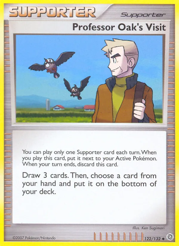 Professor Oak's Visit — Secret Wonders 122 Pokémon card