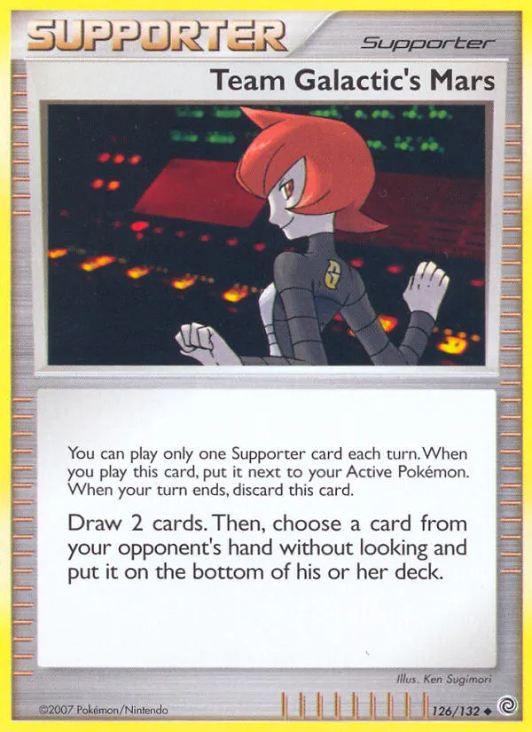 Team Galactic's Mars — Secret Wonders 126 Pokémon card