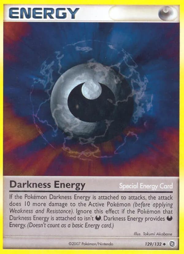 Darkness Energy — Secret Wonders 129 Pokémon card