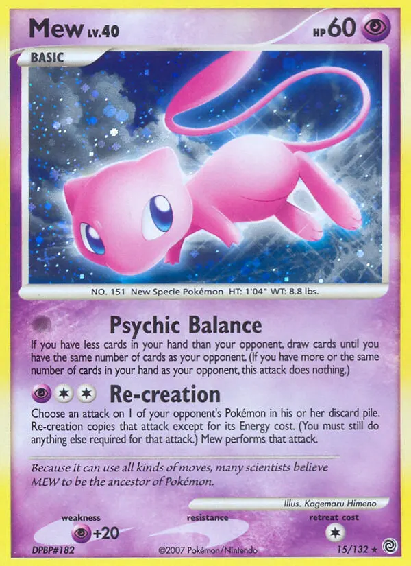 Mew — Rätselhafte Wunder 15 German Pokémon card