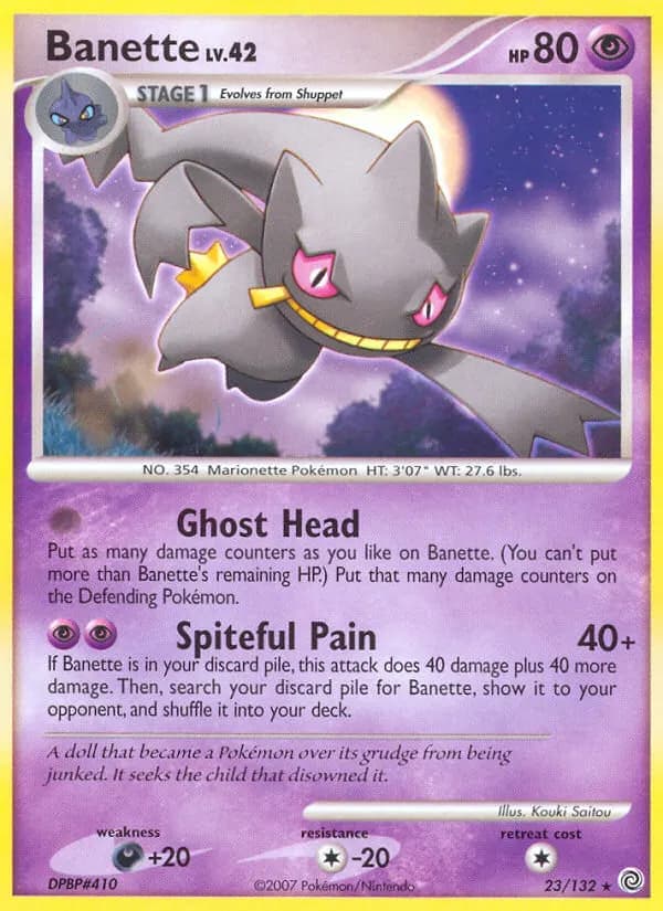 Banette — Rätselhafte Wunder 23 German Pokémon card