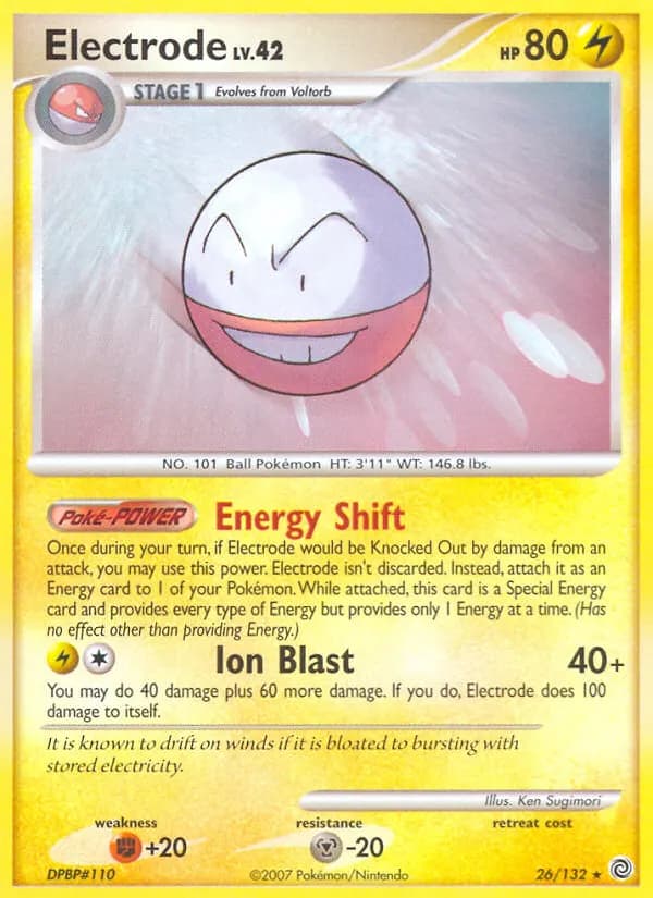 Electrode — Secret Wonders 26 Pokémon card